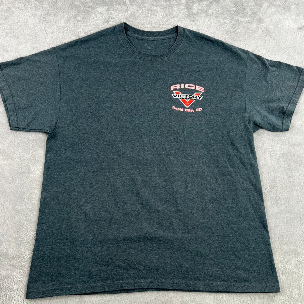 Victory Motorcycles Sturgis 2013 Graphic Tee XL Gray Men Biker Mount Rushmore